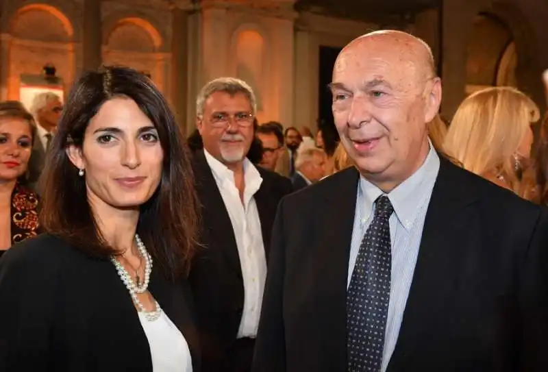 la sindaca virginia raggi e paolo mieli