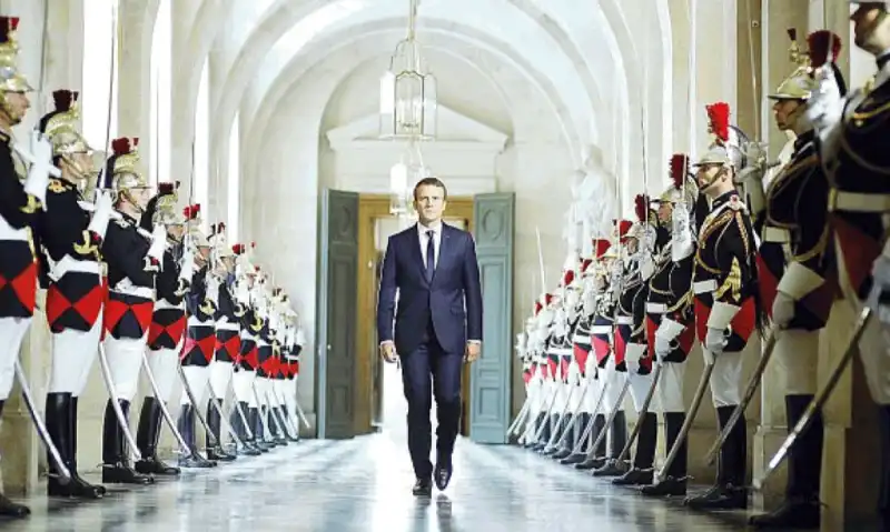 Macron a Versailles