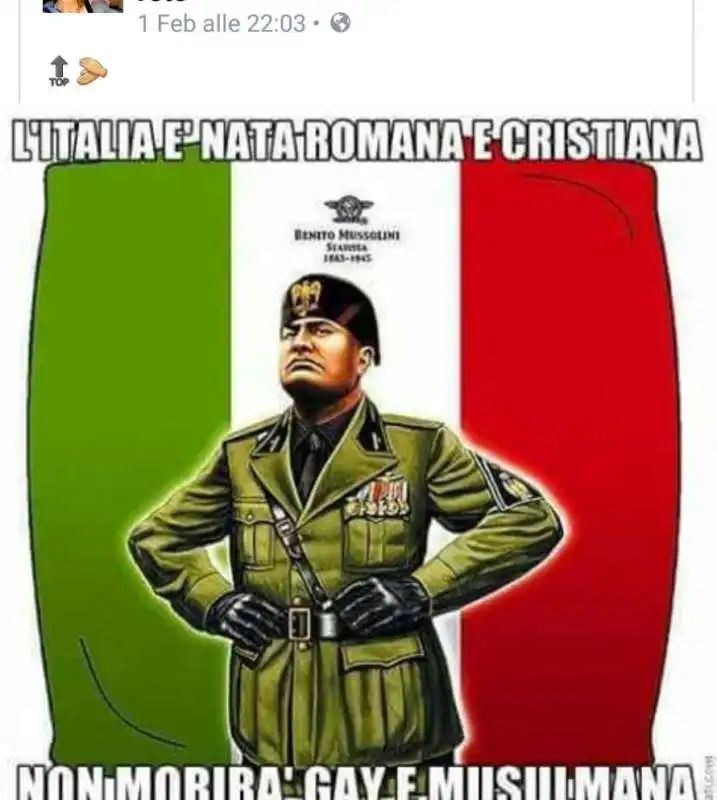 mussolini  su  facebook