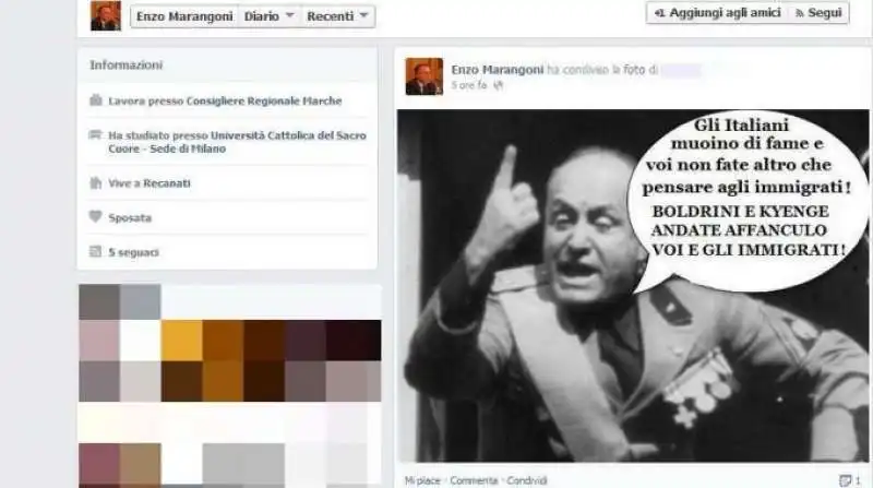 mussolini su facebook