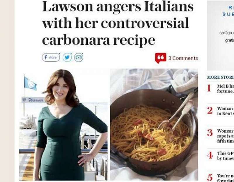 nigella e la carbonara