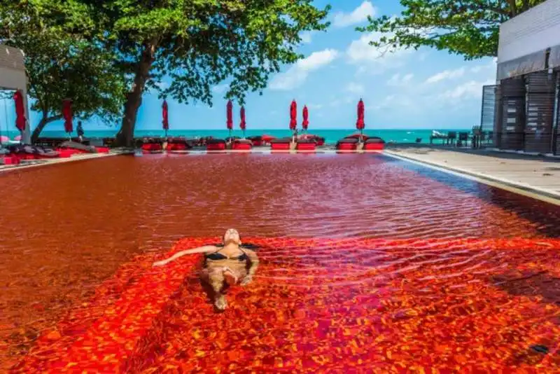 piscina rossa a koh samui