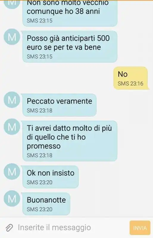 UDINE - PROPOSTA INDECENTE PER UN LAVORO 3 DI 3