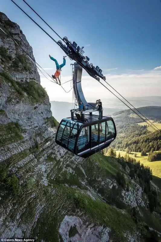 verticale sul moleson in svizzera