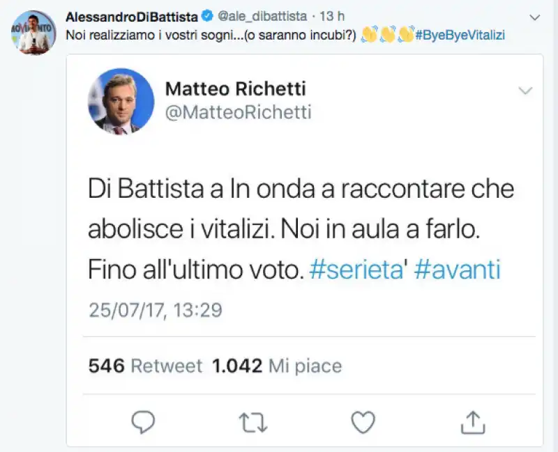 di battista tweet