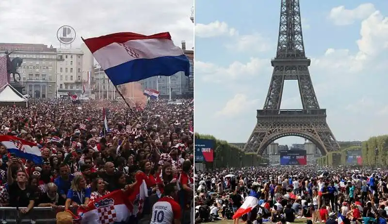 francia croazia parigi zagabria tifosi