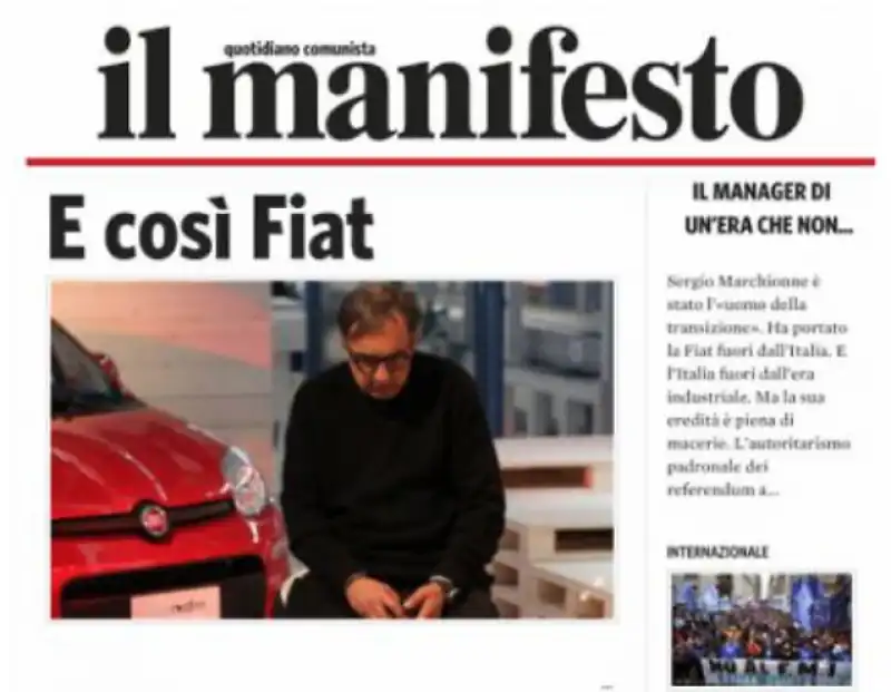 il manifesto marchionne