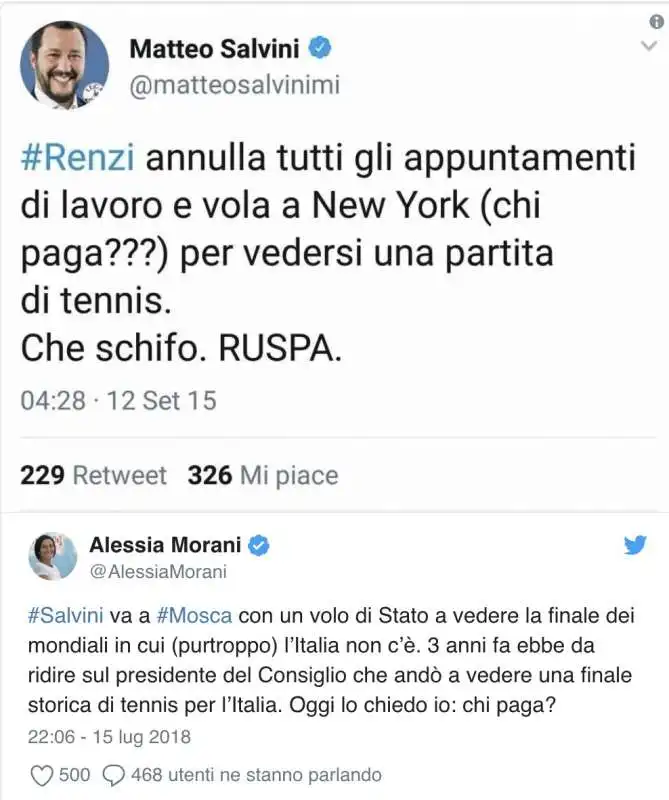 IL POST DI ALESSIA MARANI CONTRO SALVINI 