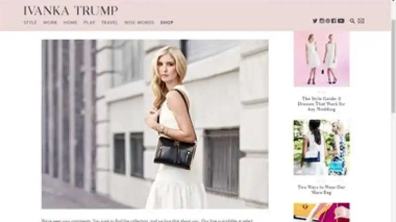 LA LINEA DI MODA IVANKA TRUMP 