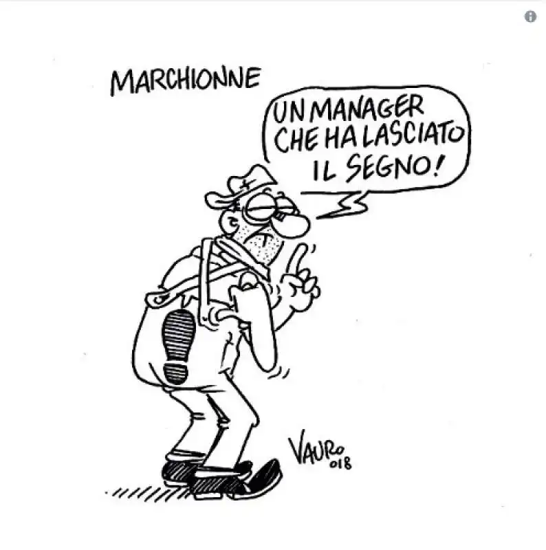 LA VIGNETTA DI VAURO SU MARCHIONNE