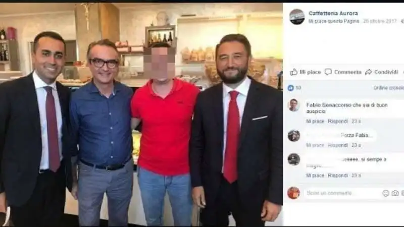 LUIGI DI MAIO FABIO BONACCORSO COGNATO DI GIUSEPPE CORONA GIANCARLO CANCELLERI