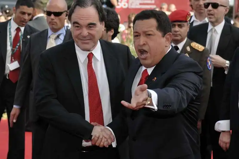 oliver stone con chavez