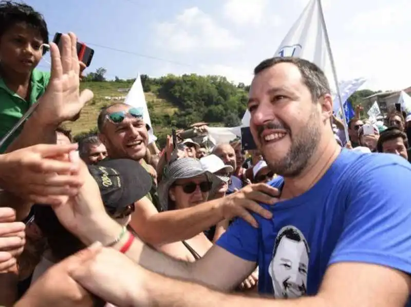 salvini a pontida 2018