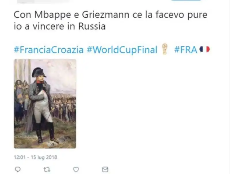 tweet e meme dopo la finale del mondiale francia croazia 16