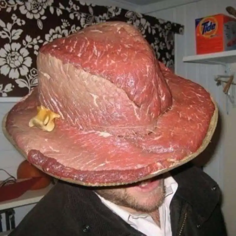 un cappello di carne