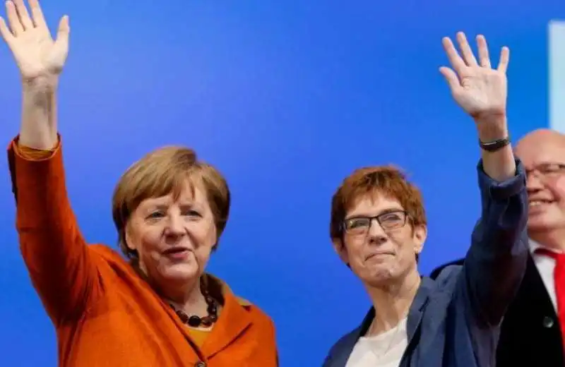 angela merkel annegret kramp karrenbauer 3