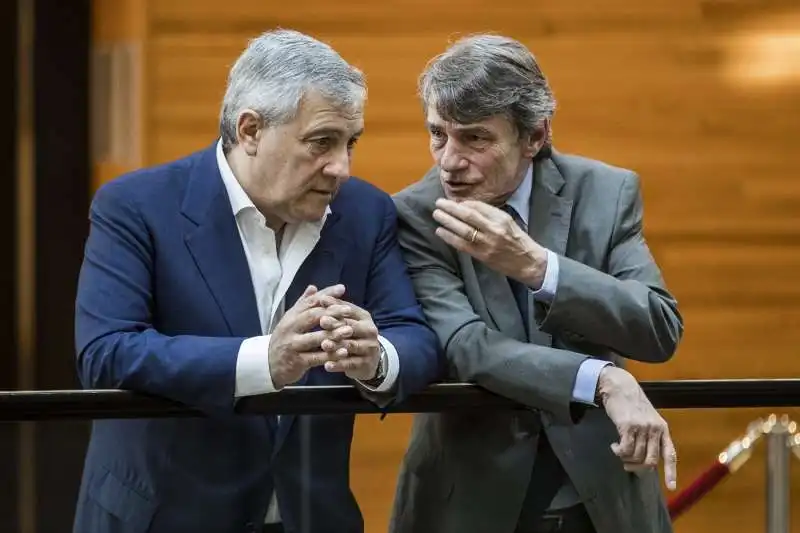 ANTONIO TAJANI DAVID SASSOLI