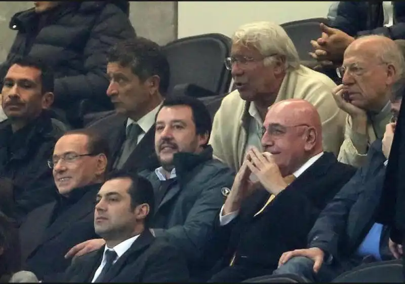 berlusconi salvini galliani san siro