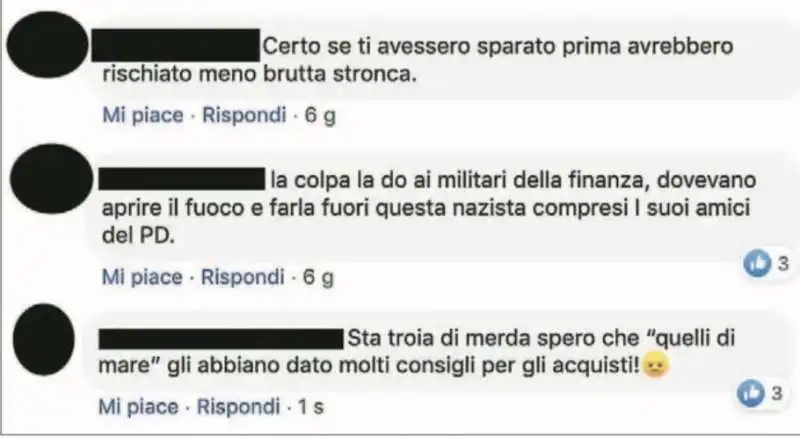 commenti razzisti e insulti nel gruppo facebook chiuso per finanzieri 21