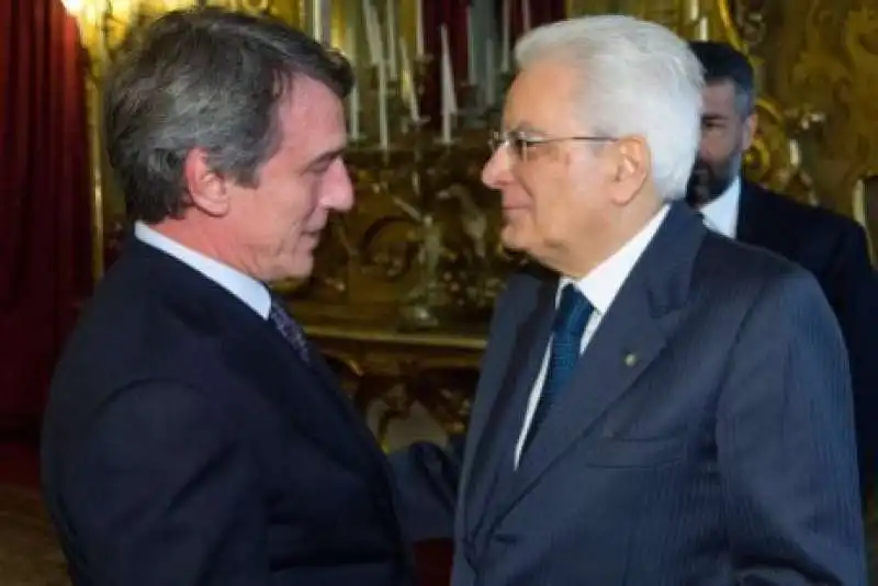 DAVID SASSOLI SERGIO MATTARELLA