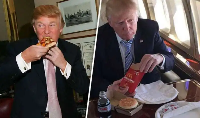 donald trump mangia