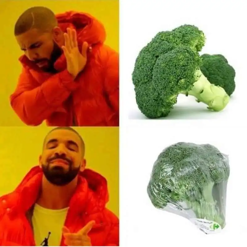 drake broccoli plastica