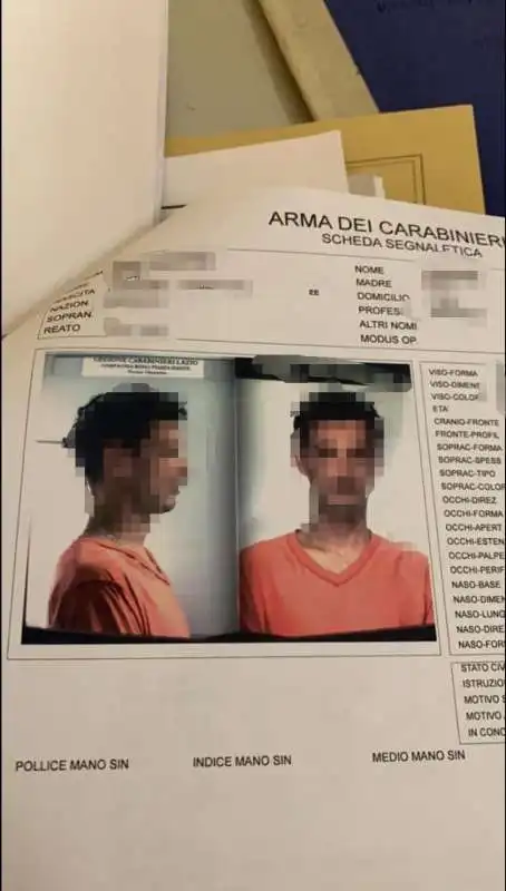 foto di  vecchi  arresti usate nel caso di cerciello rega