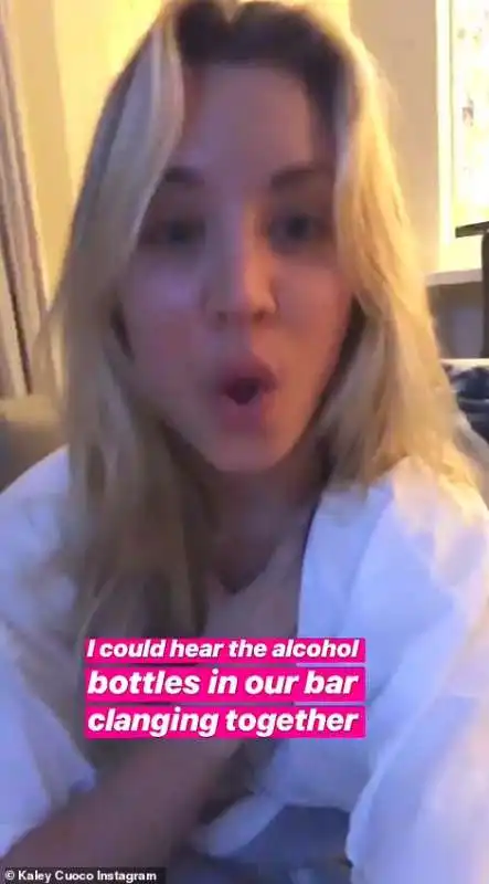 kaley cuoco e il terremoto in california 1