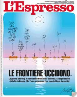 LA COPERTINA DE L ESPRESSO - LE FRONTIERE UCCIDONO