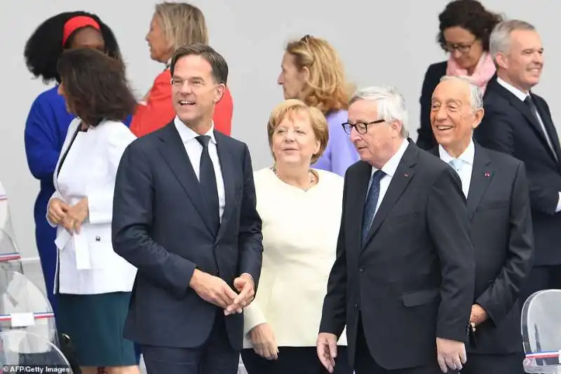 mark rutte angela merkel jean claude juncker marcelo rebelo de sousa