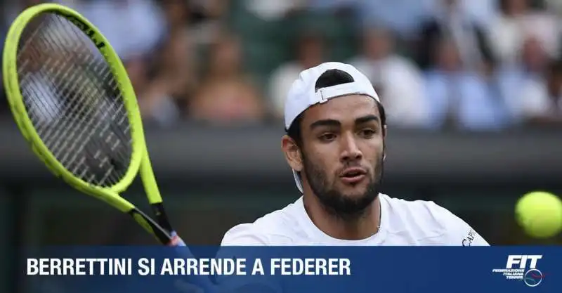 matteo berrettini sconfitto da federer a wimbledon