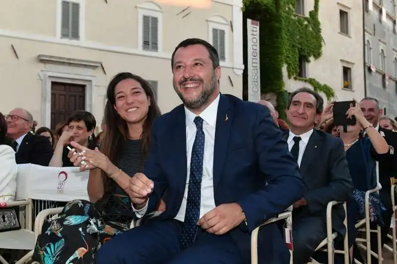 matteo salvini francesca verdini festival di spoleto