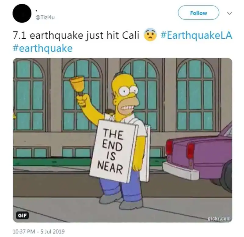 meme terremoto in california