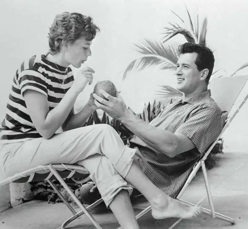 rock hudson con phyllis lucille gates