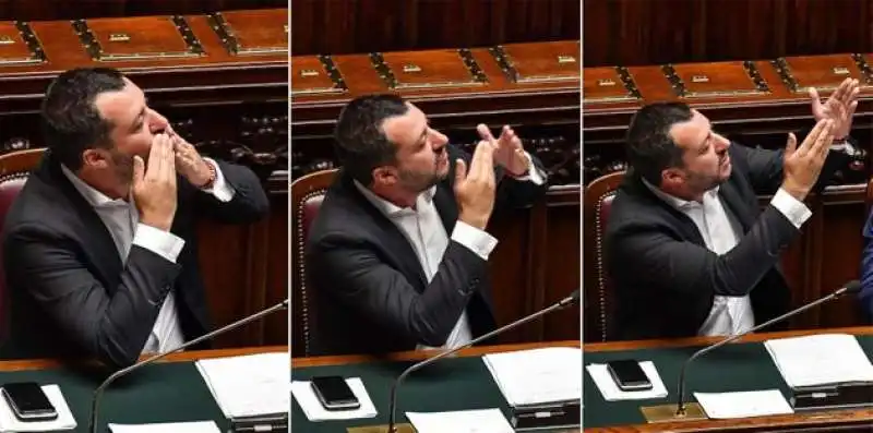 SALVINI E I SUOI BACIONI