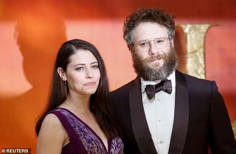 seth rogen con la moglie lauren miller