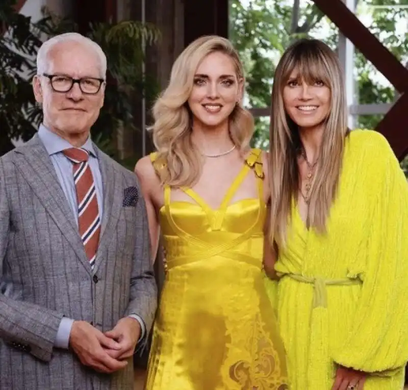 tim gunn, chiara ferragni e heidi klum