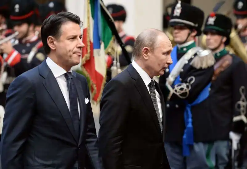 vladimir putin a palazzo chigi incontra giuseppe conte 1