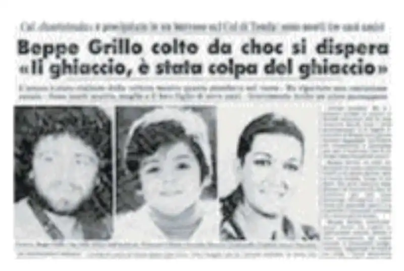 7 DICEMBRE 1981 - INCIDENTE STRADALE DI BEPPE GRILLO CON LA SUA CHEVROLET 