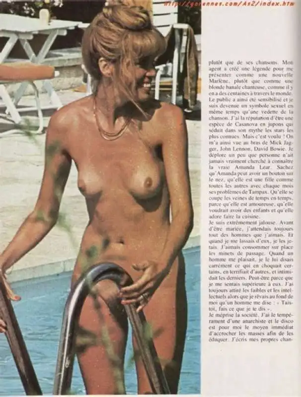 amanda lear nuda 