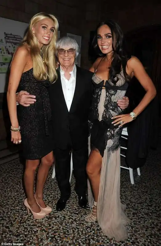 bernie ecclestone con le figlie tamara e petra