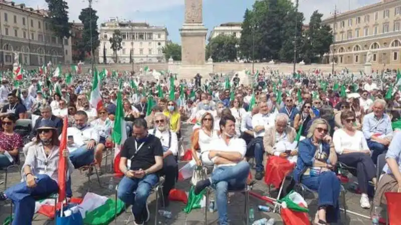 centrodestra a piazza del popolo