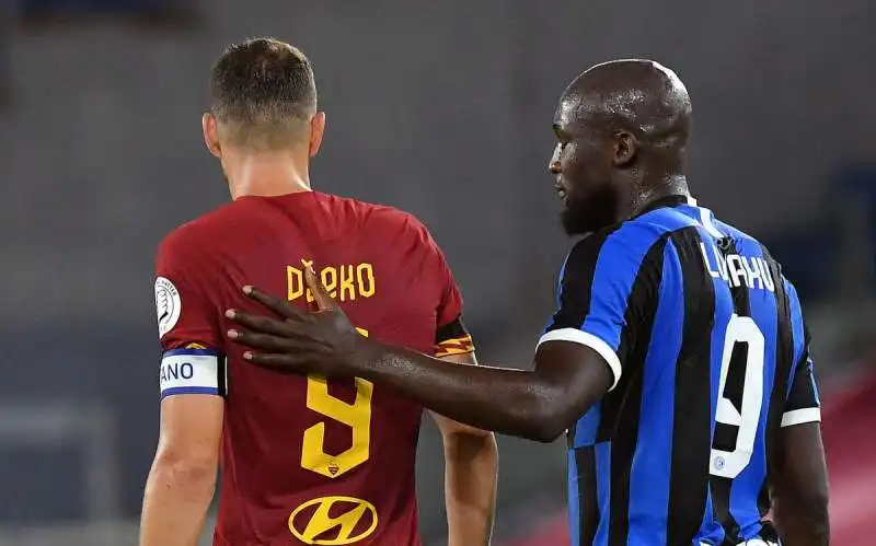 edin dzeko e romelu lukaku  foto mezzelani gmt003