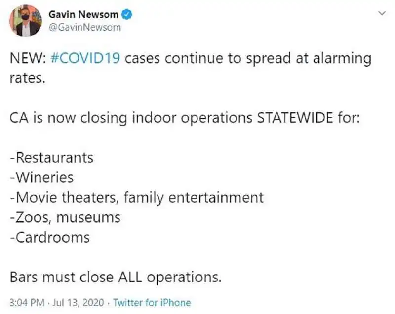 gavin newsom ordina il lockdown 1