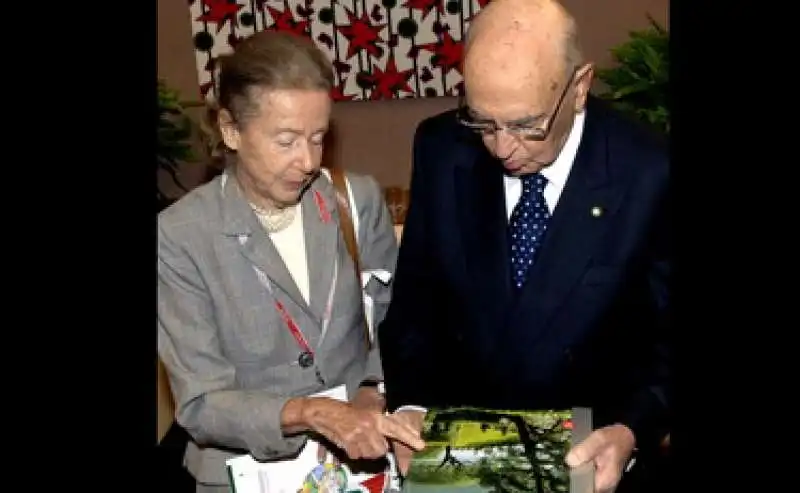 giulia maria crespi e giorgio napolitano