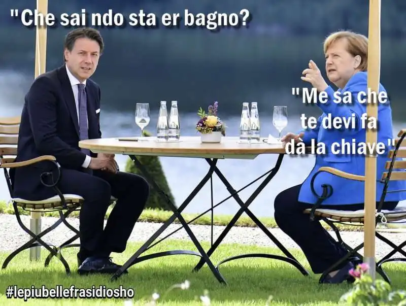 giuseppe conte e angela merkel a meseberg by osho