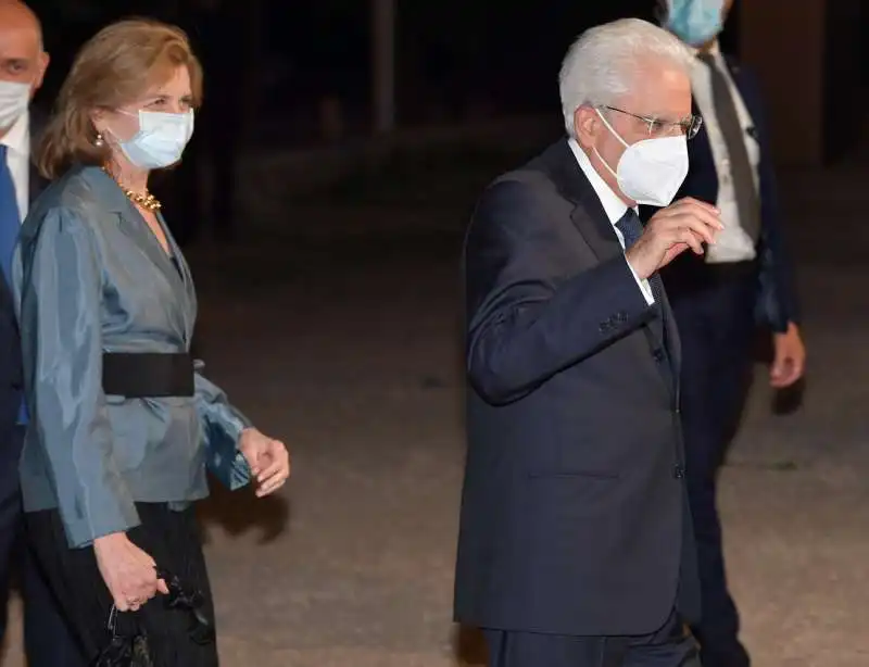 il presidente sergio mattarella con la figlia laura  foto di bacco