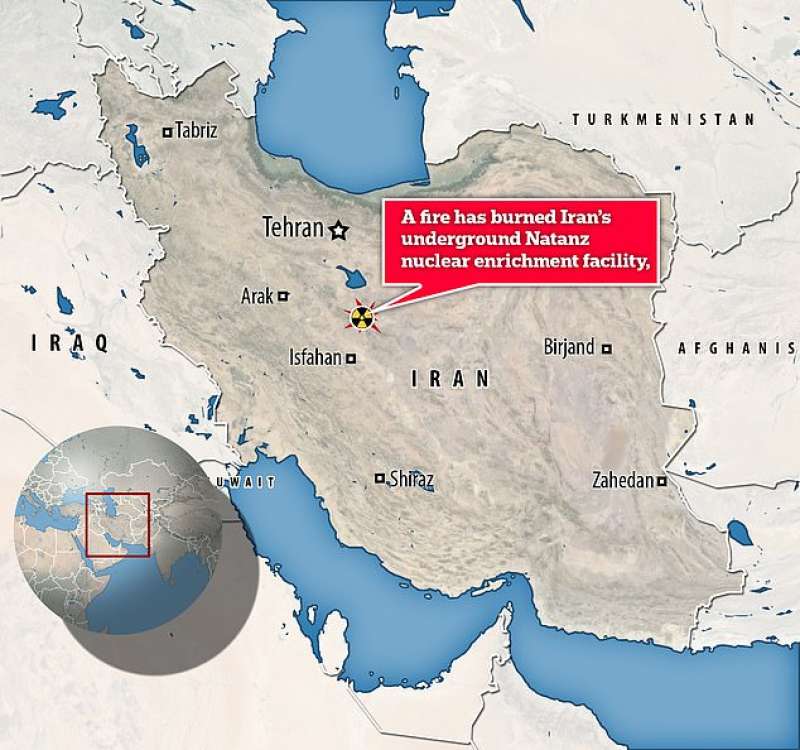 incendio alla centrale nucleare di natanz, in iran 2