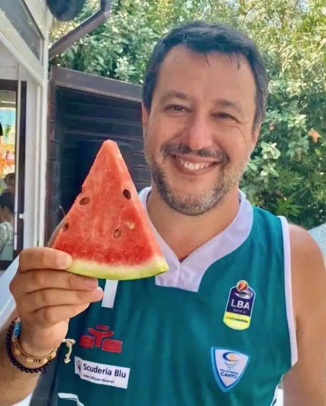 MATTEO SALVINI CON COCOMERO