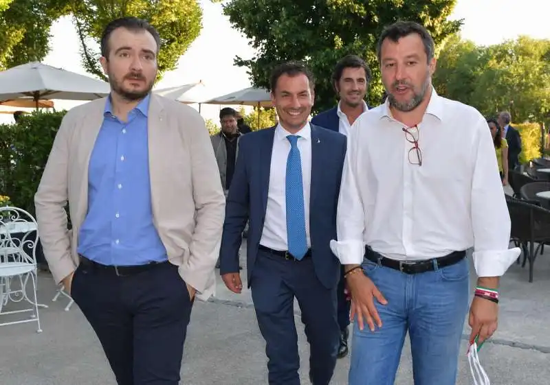 riccardo molinari  jacopo morrone  matteo salvini  foto di bacco